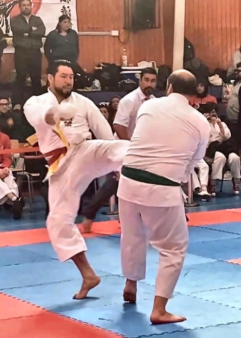 Patada en combate de torneo